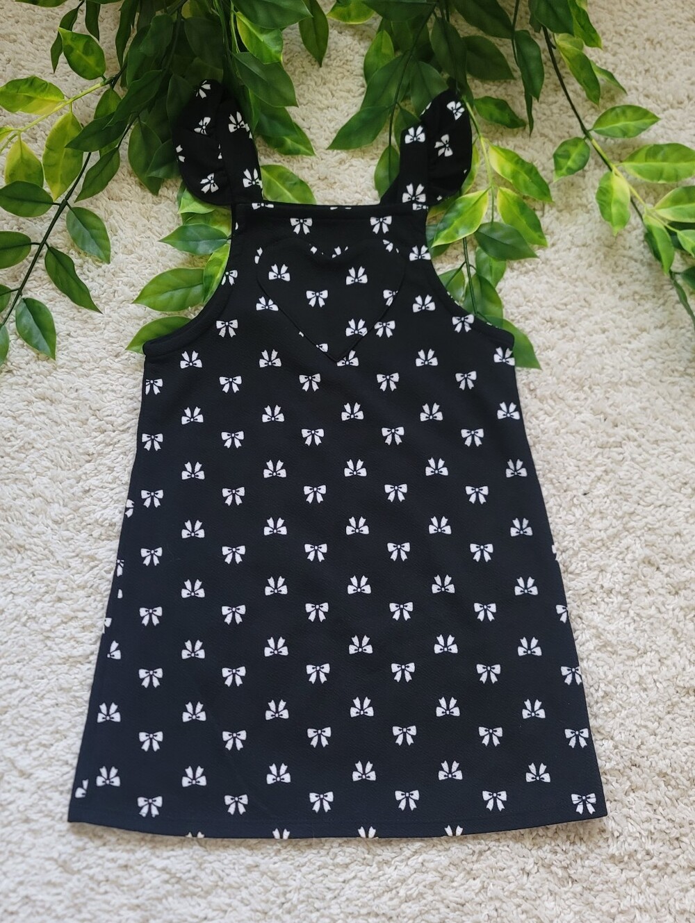 Little Girl Black & White Bow Dress (Size 5)